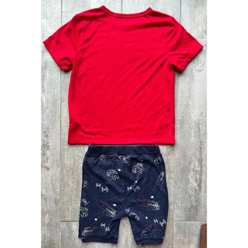 Gap Kids x Star Wars Boys 2 Piece Pajama Set Pjs Sleep Lounge Squadron Falcon 6